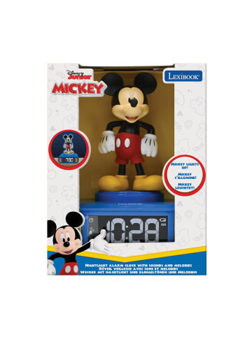 Lexibook Disney Micky Maus 3D-Nachtlicht-Wecker mit Soundeffekten