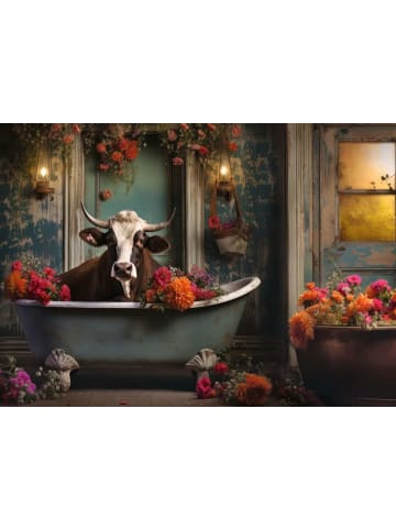 Ravensburger Ravensburger Puzzle 1.000 Teile Die Kuh in der Badewanne in bunt