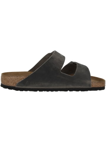 Birkenstock Sandale Arizona SFB Geöltes Nubukleder Weichbettung normal in grau