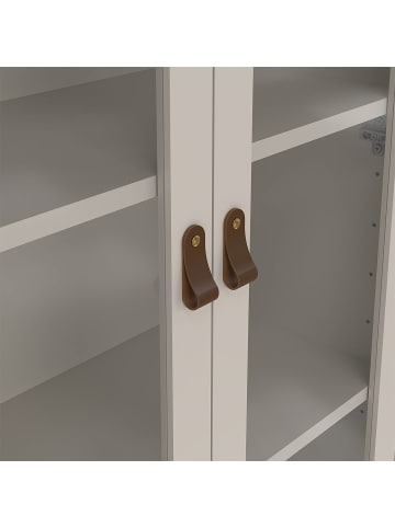 ebuy24 Vitrinenschrank Madrid Kaschmir 78 x 33 cm