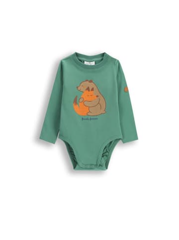 Coccodrillo Langarm-Body in grün