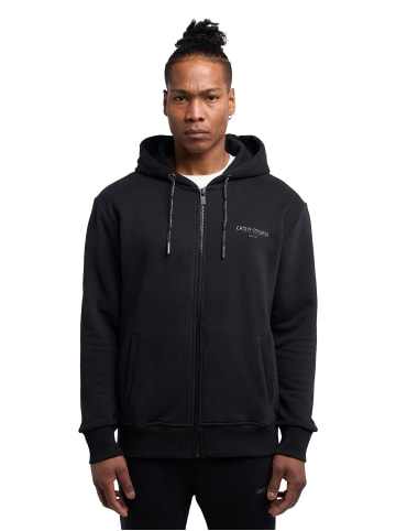 Carlo Colucci Hoodie mit Reißverschluss De Simoi in Schwarz