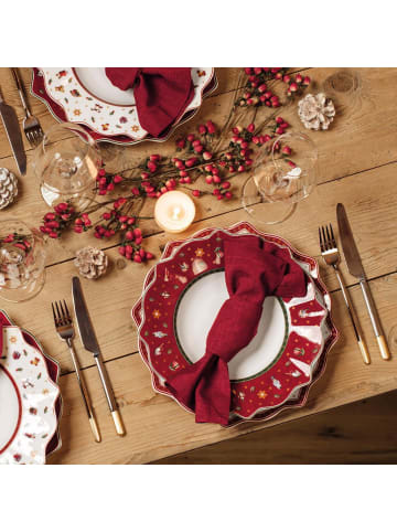 Villeroy & Boch 6er Set Speiseteller Toy's Delight ø 28,4 cm in rot