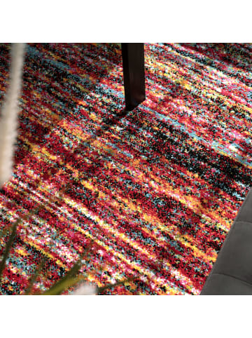 KADIMA DESIGN Teppich Kurzflor Meliert Wohnzimmer schmutzabweisend in Mehrfarbig