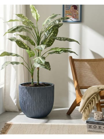 Beliani Outdoor Blumentopf HANYUE in Grau - (W) 42 x (H) 39 x (L) 42 cm