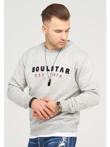 SOULSTAR Sweatshirt SYDNEY in Grau