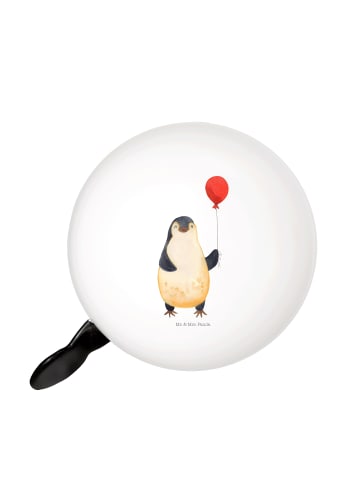 Mr. & Mrs. Panda Fahrrad Klingel Pinguin Luftballon ohne Spruch in Weiß