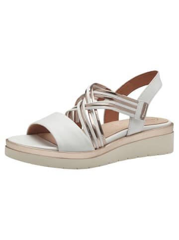 Tamaris COMFORT Sandalette in WHITE/ROSEGOLD