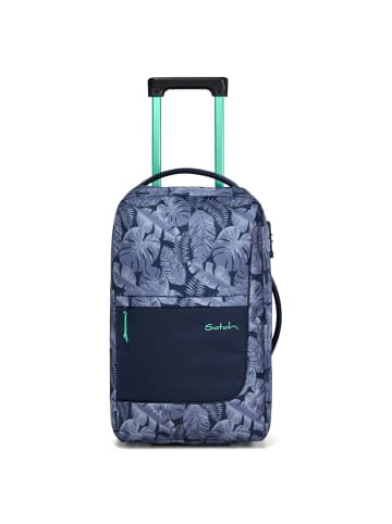 Satch Flow - 2-Rollen Kabinentrolley S 54 cm (pure jade green) in tropic blue