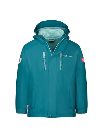 Trollkids 3in1 Jacke "Lofoten" in Blaugrün/Wasserblau