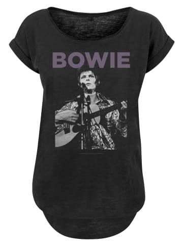 F4NT4STIC Long Cut T-Shirt David Bowie Rock Poster in schwarz