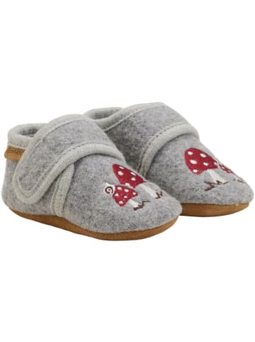 En Fant Kinder Hausschuh "Wool Slippers with Embroidery" in Grau
