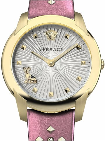 Versace Analoguhr für Damen in Rosa