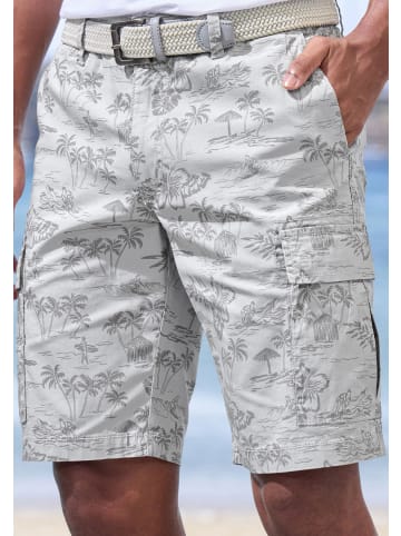 John Devin Cargoshorts in grau bedruckt