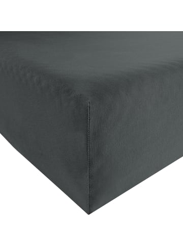 Estella Single-Jersey Spannbettlaken in schiefer