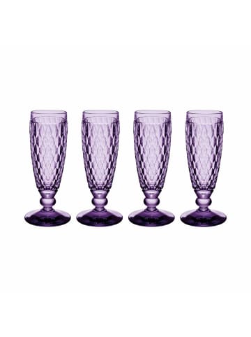 Villeroy & Boch 4er Set Sektgläser Boston Coloured 145 ml in Lavender