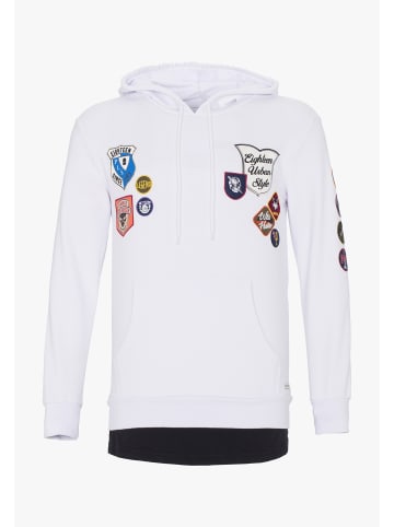 PLUS EIGHTEEN Herren Kapuzenpullover in Weiss
