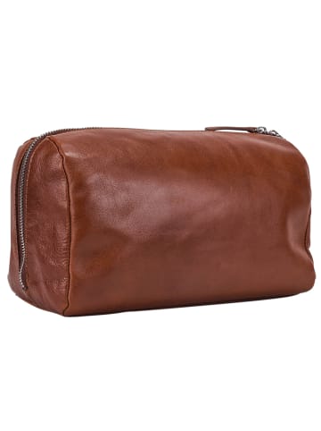 Leonhard Heyden Cambridge Kulturbeutel Leder 26 cm cognac