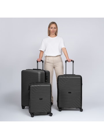 Redolz Essentials 05 3-SET 4 Rollen Kofferset 3-teilig in black 2