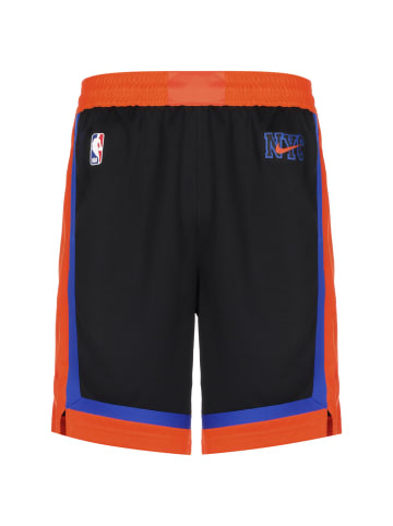 Nike Performance Shorts NBA New York Knicks City Edition Swingman in schwarz / orange