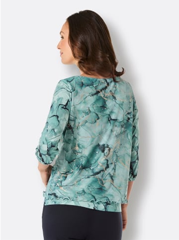 creation L 3/4-Arm-Shirt in kalkmint-bedruckt