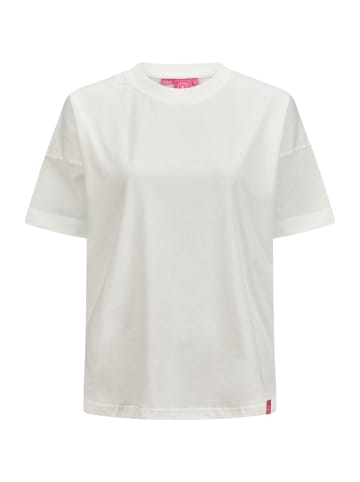 Salzhaut Rundhals T-Shirt für Damen in koralle