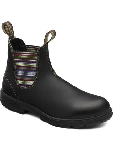 Blundstone Chelsea Boot "#1409 Stout Brown With Striped Elastic (500 Series)" in Braun
