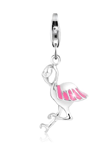 Nenalina Charm 925 Sterling Silber Flamingo in Silber