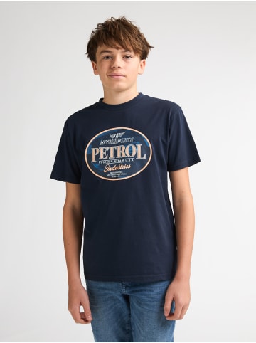 Petrol Industries Bedrucktes Jersey-T-Shirt Nopal in Blau
