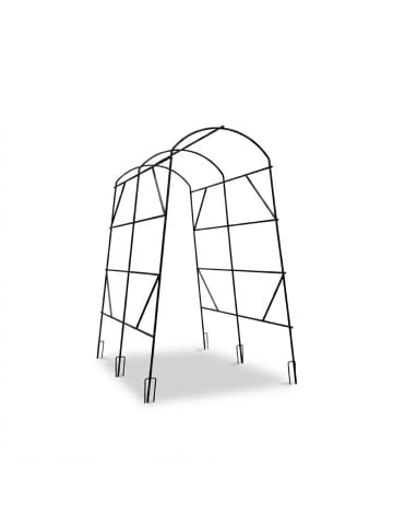 relaxdays Gurken-Rankhilfe in Schwarz/ Grün - (B)140 x (H)230 x (T)198 cm