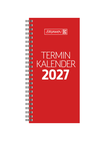 BRUNNEN Vormerkbuch 780 10x20,7cm 1 Woche/2 Seiten Karton-Umschlag rot 2027