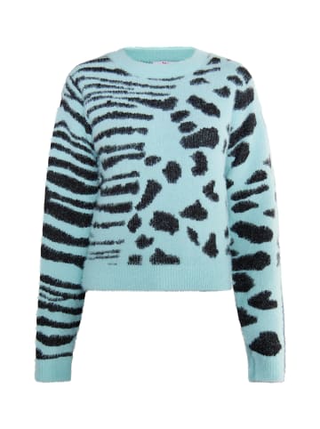 myMo Damen Strick Pullover in Lagune Minze