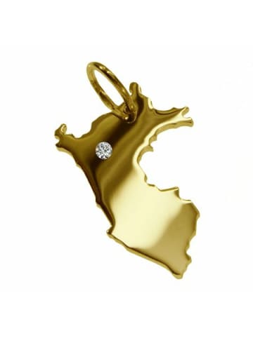 Schmuckador Anhänger Peru mit Brillant 585 Gelbgold in gold