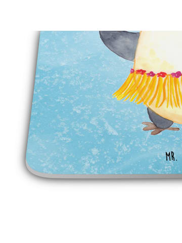 Mr. & Mrs. Panda Untersetzer Pinguin Kokosnuss ohne Spruch in Eisblau