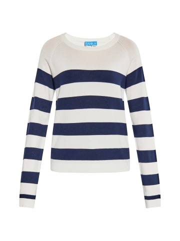 SANIKA Damen Pullover in Weiss Marine