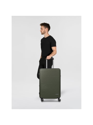 Franky Dallas 3.0 4 Rollen Trolley M 65 cm mit Dehnfalte in olive