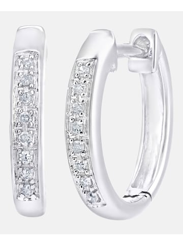 Diamant L'éternel Creolen aus 375 Weißgold mit Diamant