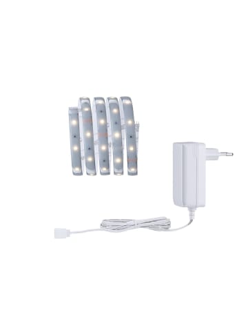 paulmann LED Streifen MaxLED 250 Set 1,5m Warmweiß Protect Cover beschichtet in silber