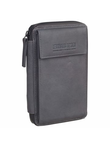 Leonhard Heyden Den Haag - Handytasche 8cc 18 cm (grau) in grau