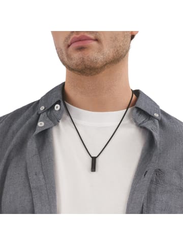 Tom Tailor Kette mit Anhänger Edelstahl, IP gun in bicolor