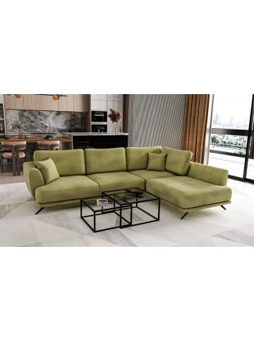 MF Design Lardo Recamiere Rechts in Moos -  (L) 191 x (B) 276 x (H) 90 cm