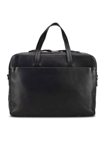 Jost Arva Aktentasche Leder 36 cm Laptopfach in black