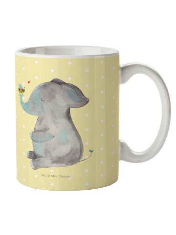 Mr. & Mrs. Panda Tasse Elefant Biene ohne Spruch in Gelb Pastell