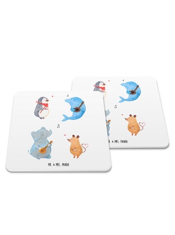 Mr. & Mrs. Panda Tischuntersetzer Big Einheit ohne Spruch in Weiß
