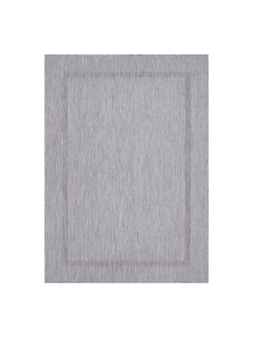 KADIMA DESIGN Teppich Outdoor Waschbar Einfarbig ALSTER Strapazierfähig OEKO-TEX in Silber