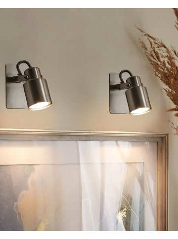 Beliani 2er-Set Spots BONTE in Silber