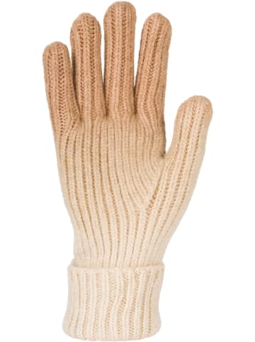 styleBREAKER Strickhandschuhe mit Farbverlauf in Braun-Beige