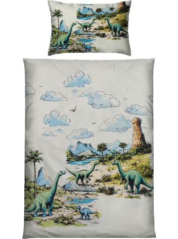 Erwin Müller Renforcé Kinder-Bettwäsche in natur-grün