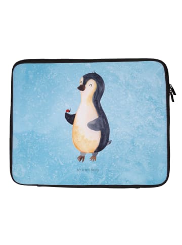 Mr. & Mrs. Panda Notebook Tasche Pinguin Marienkäfer ohne Spruch in Eisblau