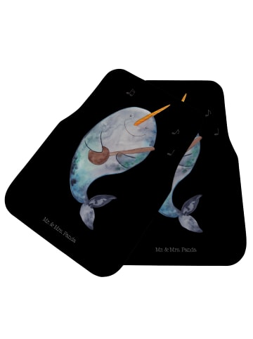 Mr. & Mrs. Panda Autoteppich Narwal Gitarre ohne Spruch in Schwarz
